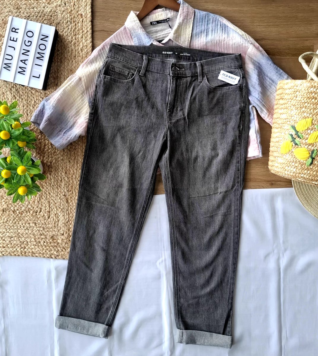 Jean OLD NAVY Gris Urbano — miniatura 4