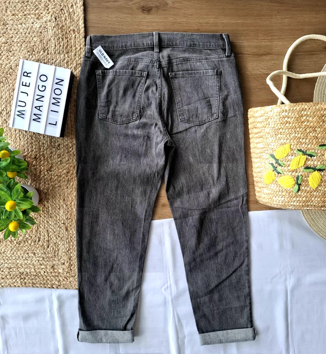 Jean OLD NAVY Gris Urbano — miniatura 3