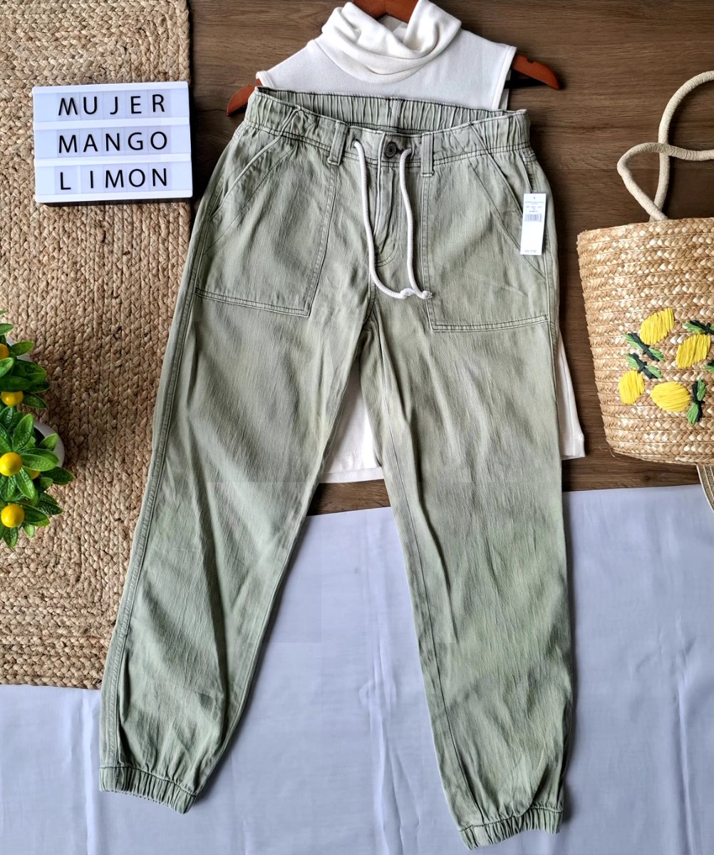 Pantalón AMERICAN EAGLE Verde Safari — miniatura 4