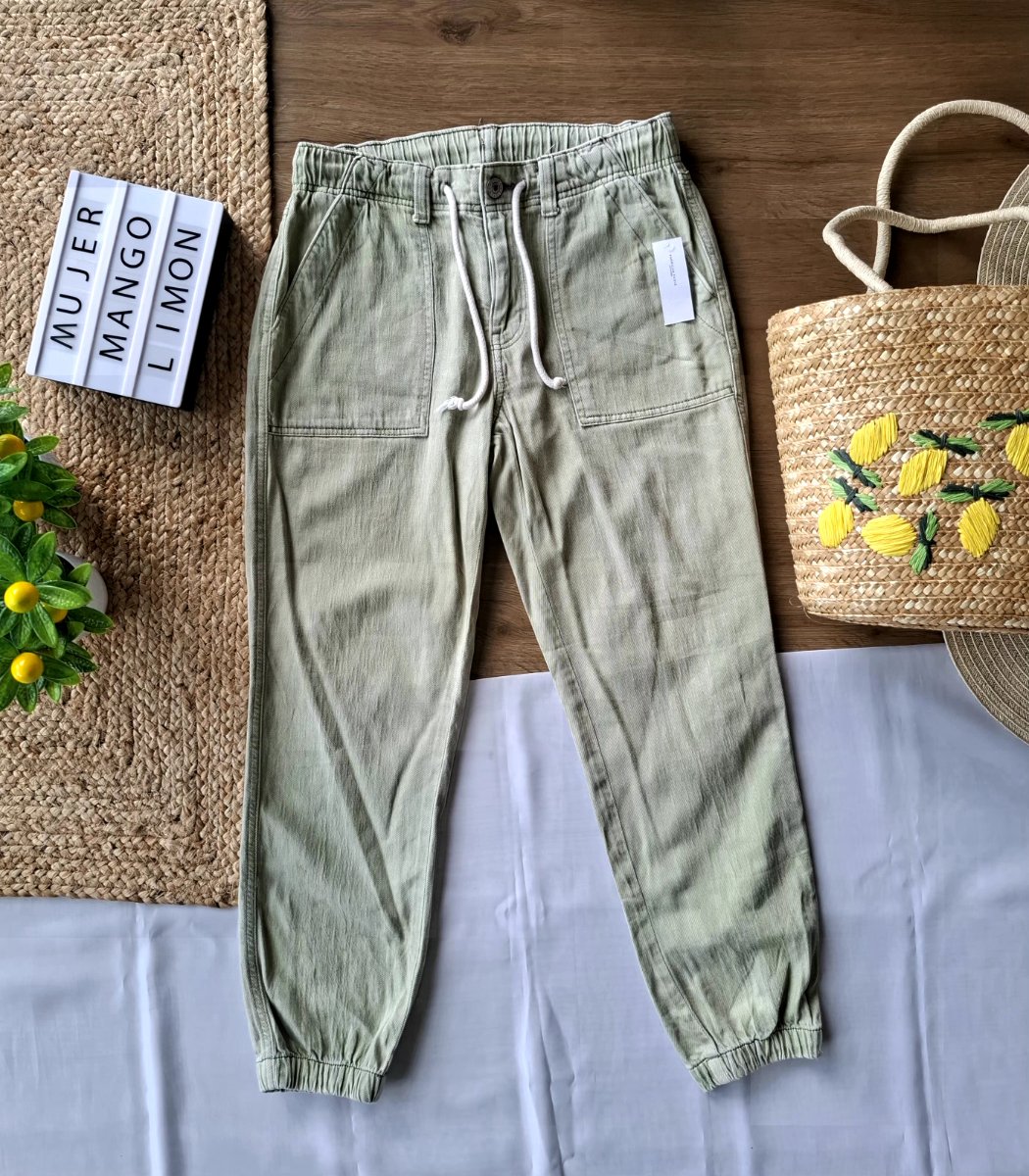 Pantalón AMERICAN EAGLE Verde Safari — miniatura 2