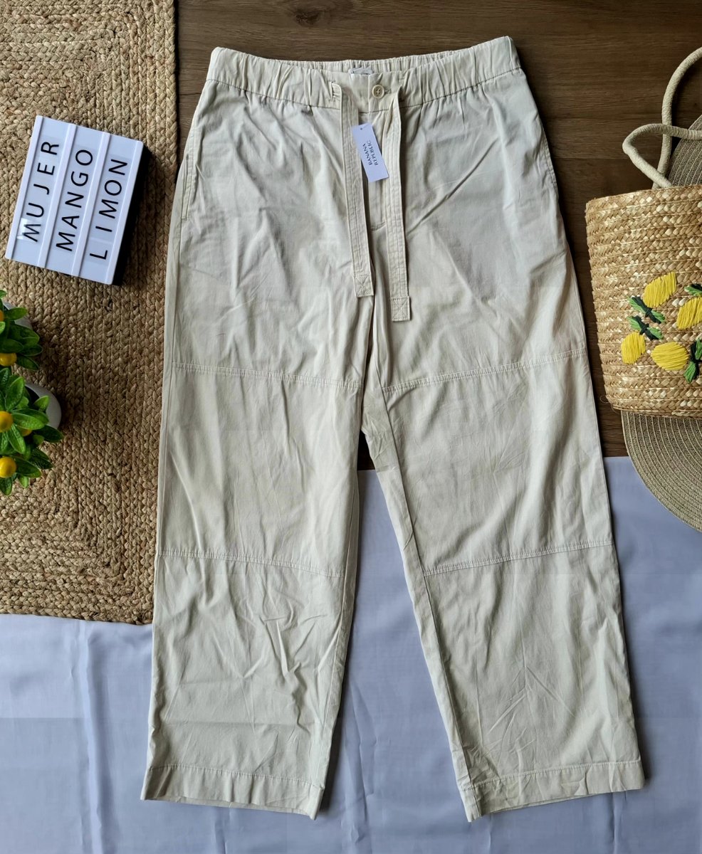 Pantalón BANANA REPUBLIC Lino Natural — miniatura 2