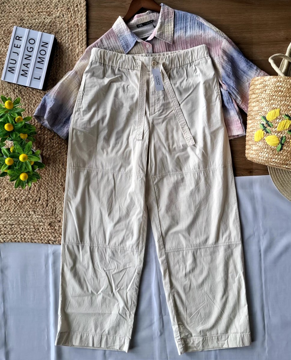 Pantalón BANANA REPUBLIC Lino Natural — miniatura 5