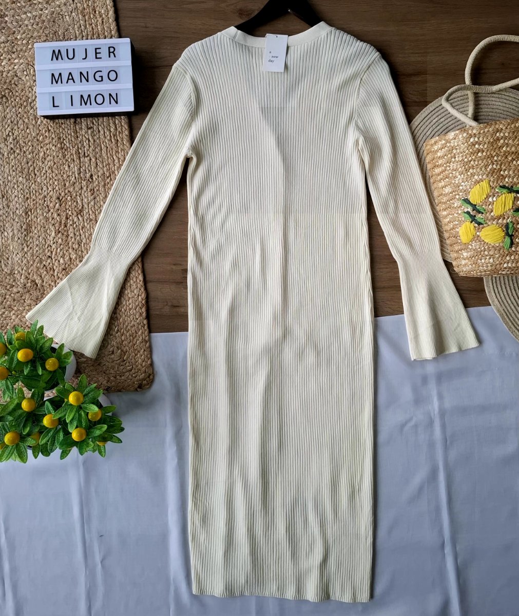 Vestido A NEW DAY Marfil Elegante — miniatura 3