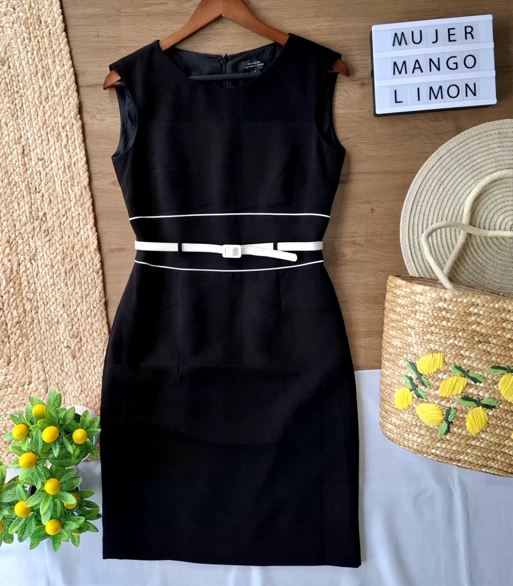 Vestido TAHARI Elegancia en Contraste — miniatura 2