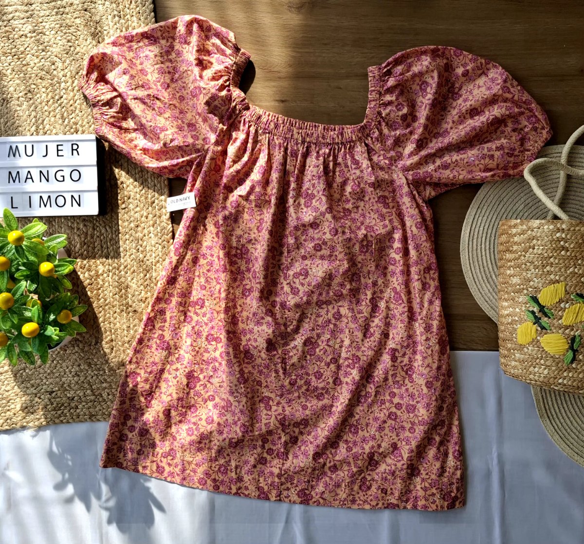 Blusa OLD NAVY Jardín Rosa — miniatura 3