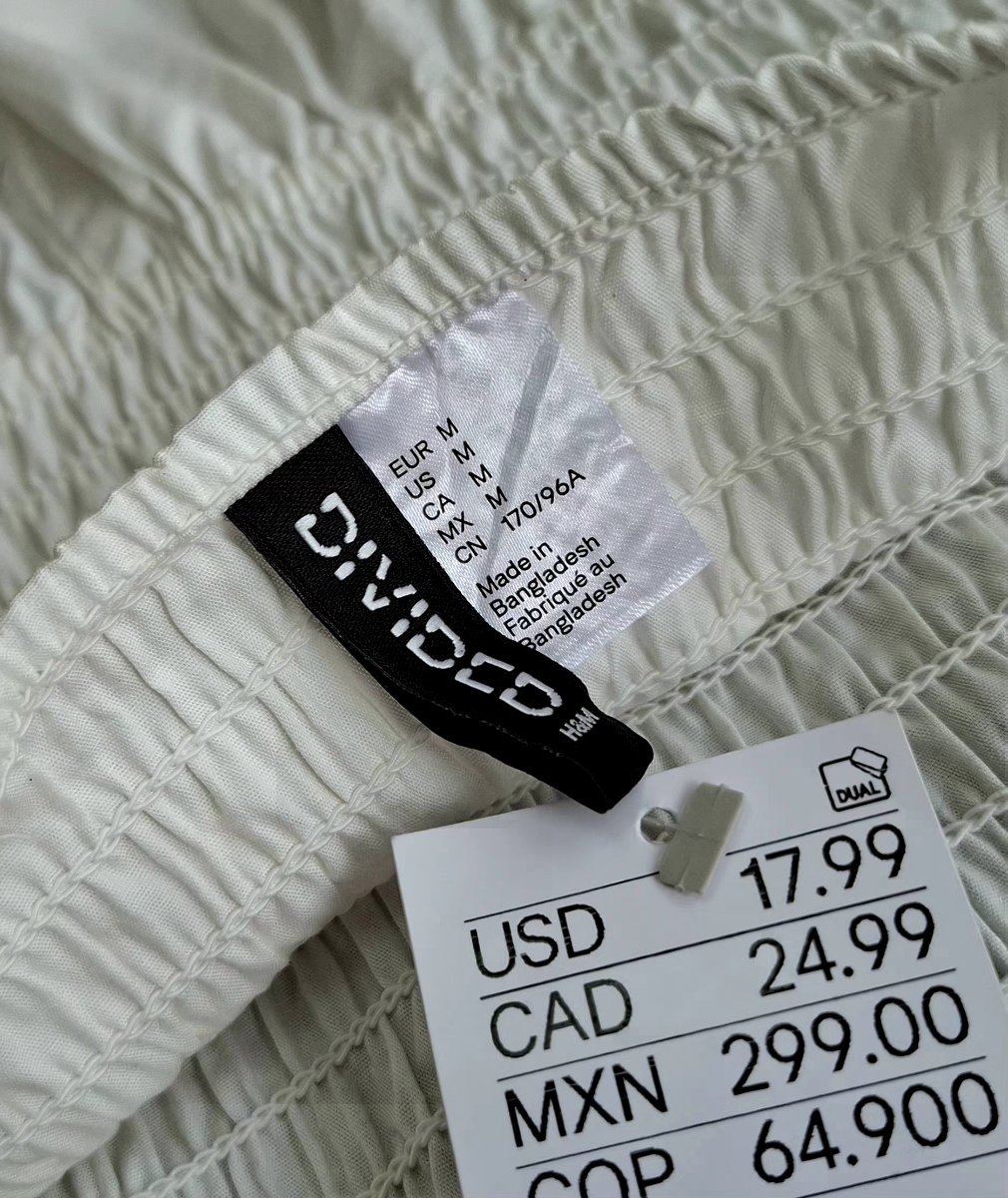 Vestido H&M DIVIDED Esencia Blanca — miniatura 4