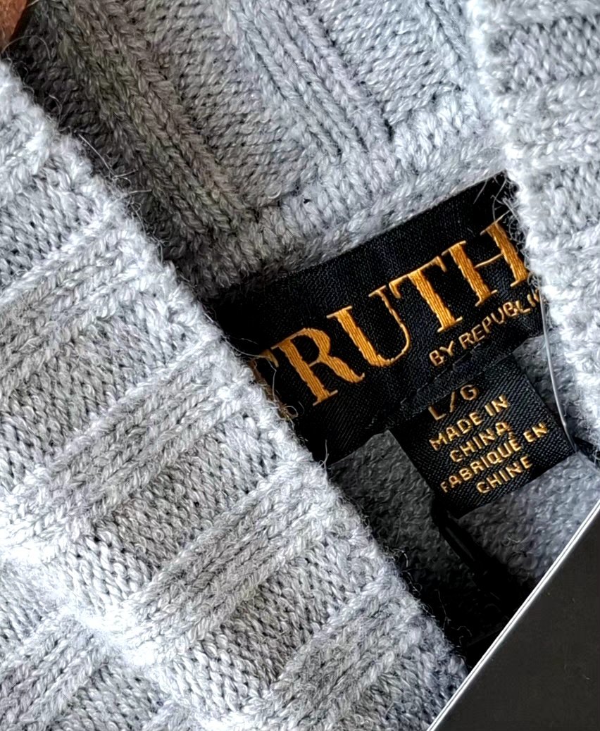 Suéter TRUTH BY REPUBLIC Gris Niebla — miniatura 4