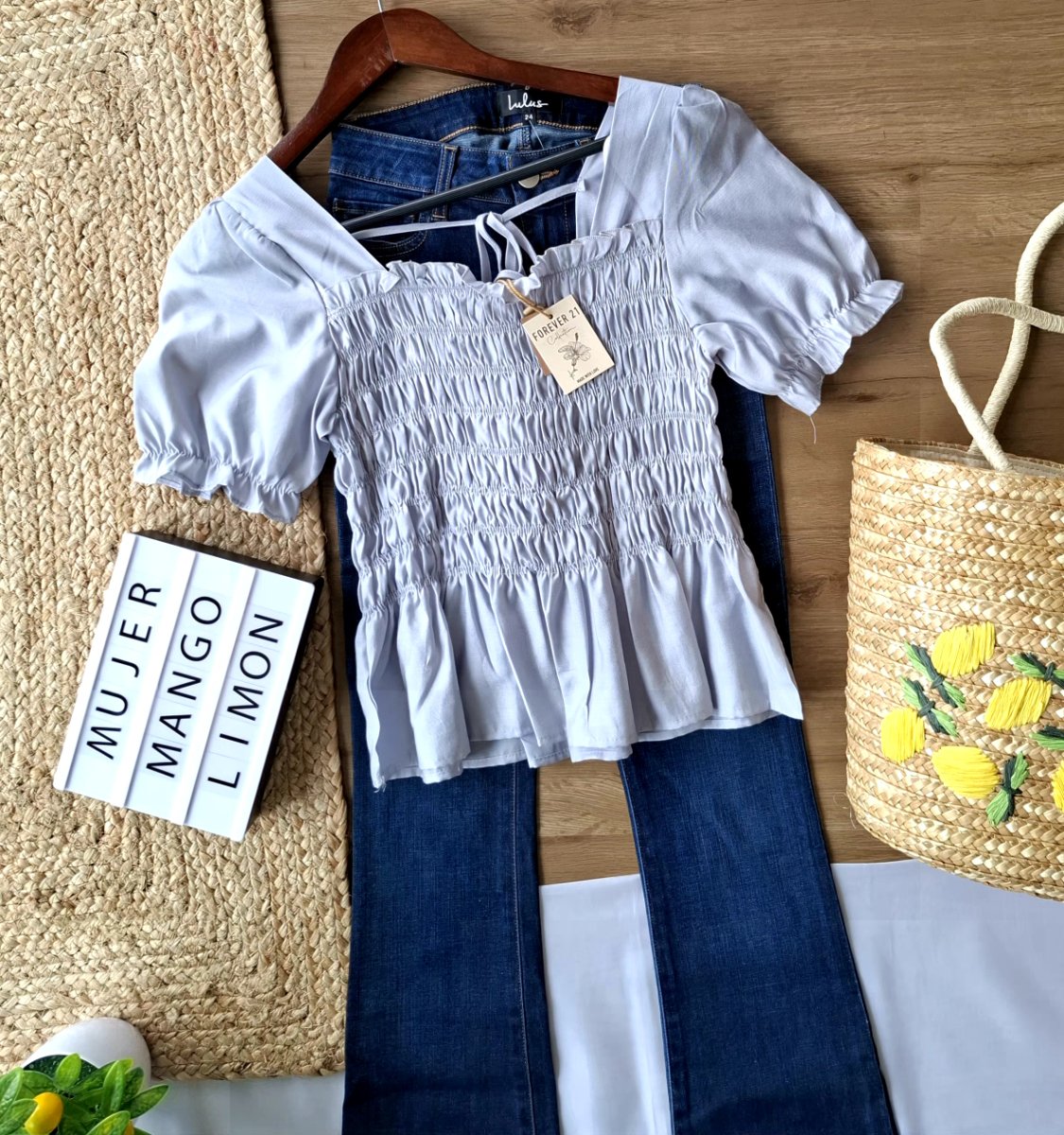 Blusa FOREVER 21 COLLECTION Cielo — miniatura 5