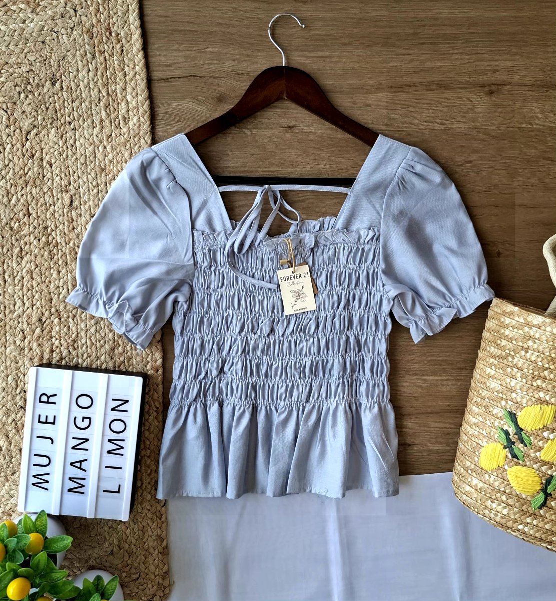 Blusa FOREVER 21 COLLECTION Cielo — miniatura 3