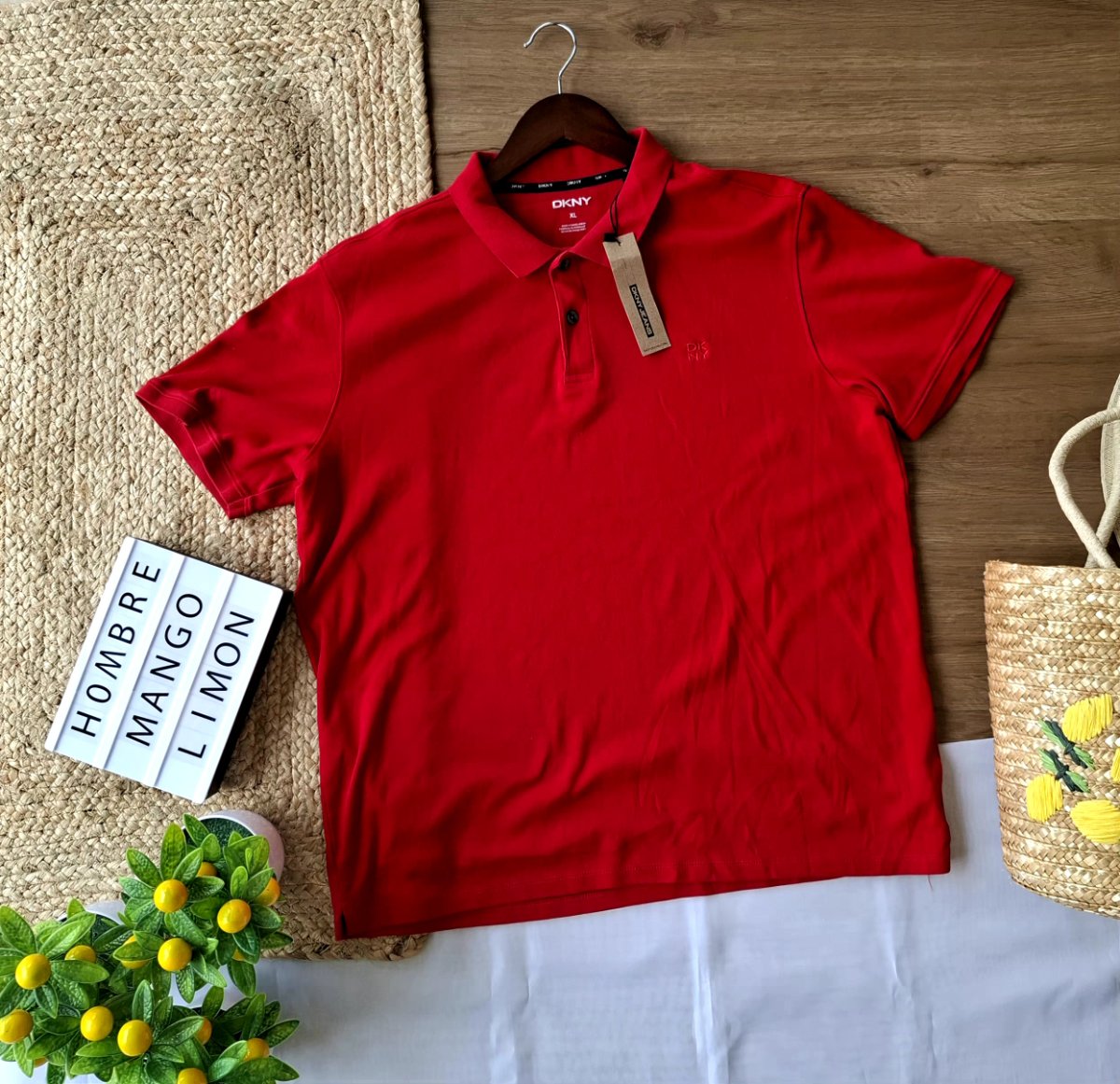Polo DKNY JEANS Rojo Clásico — miniatura 2