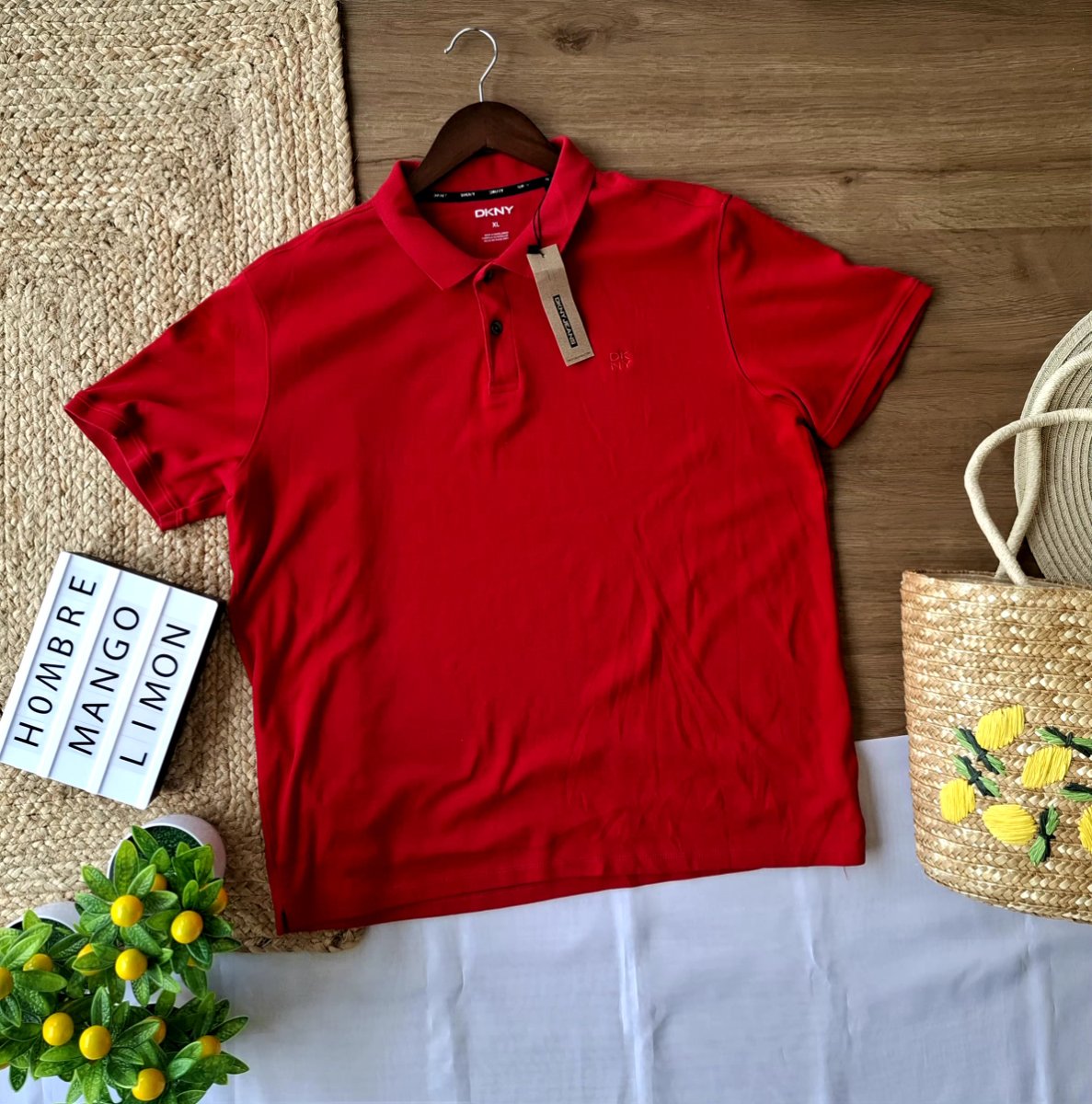 Polo DKNY JEANS Rojo Clásico — miniatura 6