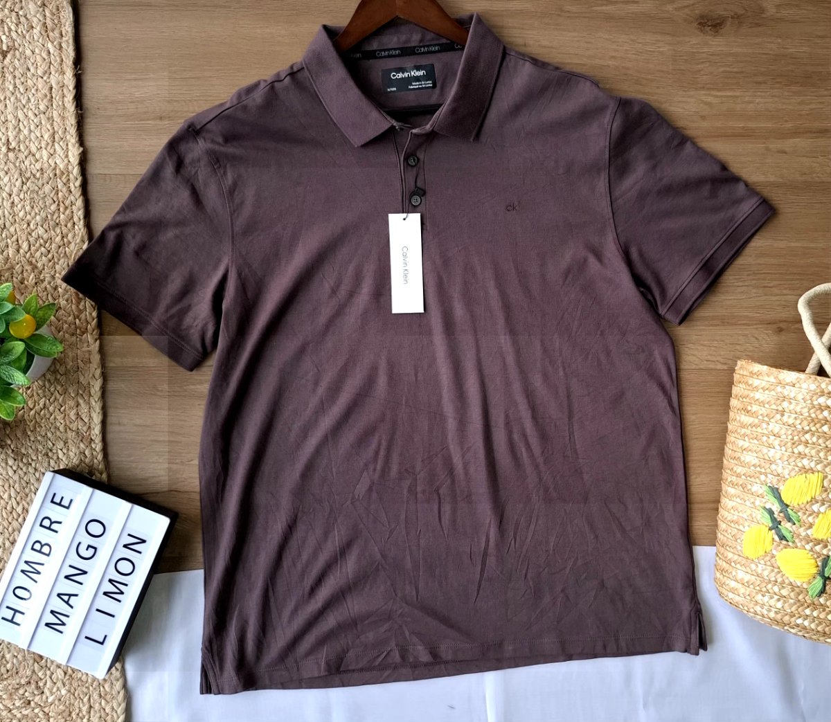 Polo CALVIN KLEIN Moka — miniatura 2