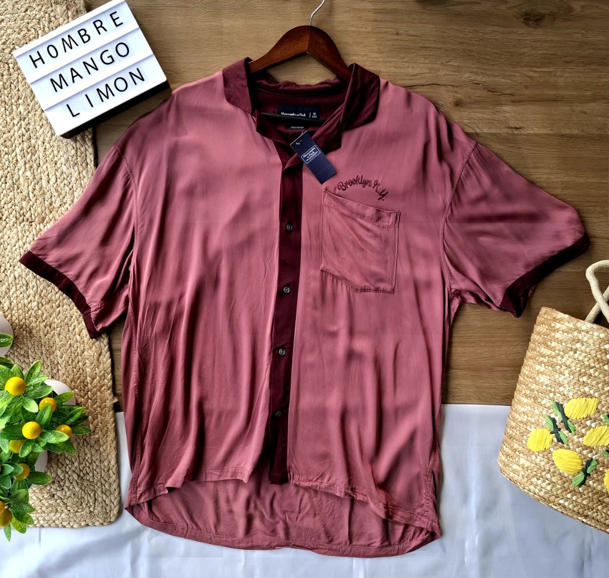 Camisa ABERCROMBIE & FITCH Vino Vintage — miniatura 2