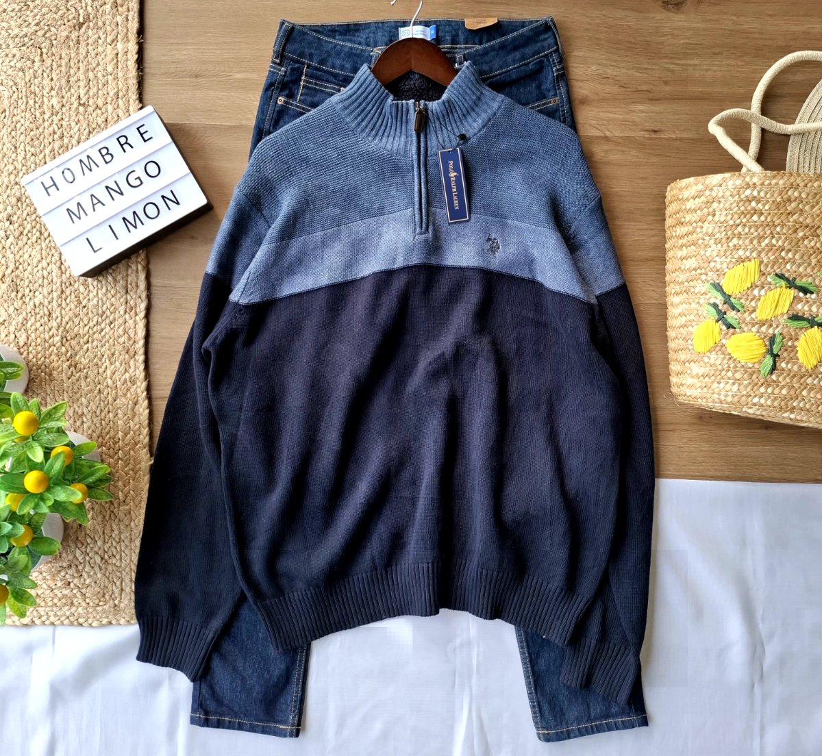 Suéter U.S. POLO ASSN. Blue Heritage — miniatura 5