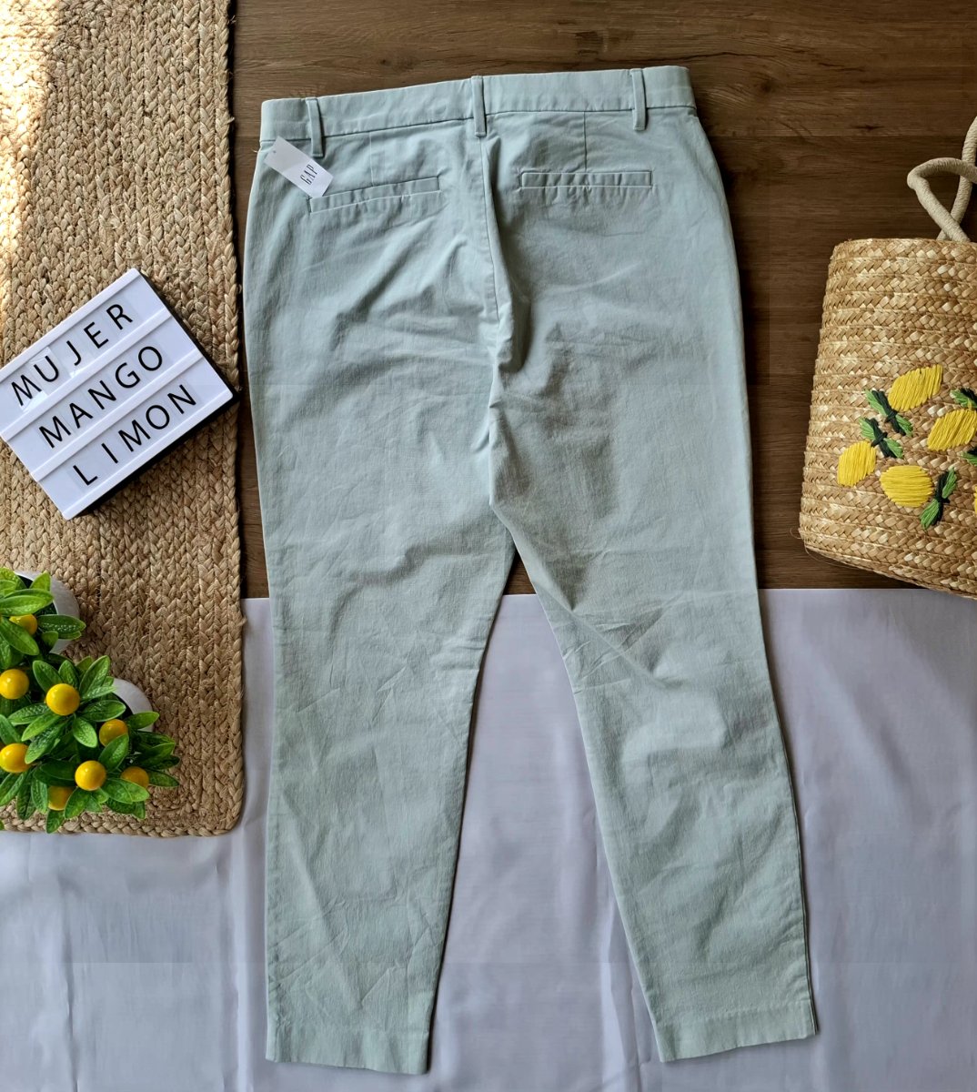 Pantalón GAP Signature Ankle Menta — miniatura 2