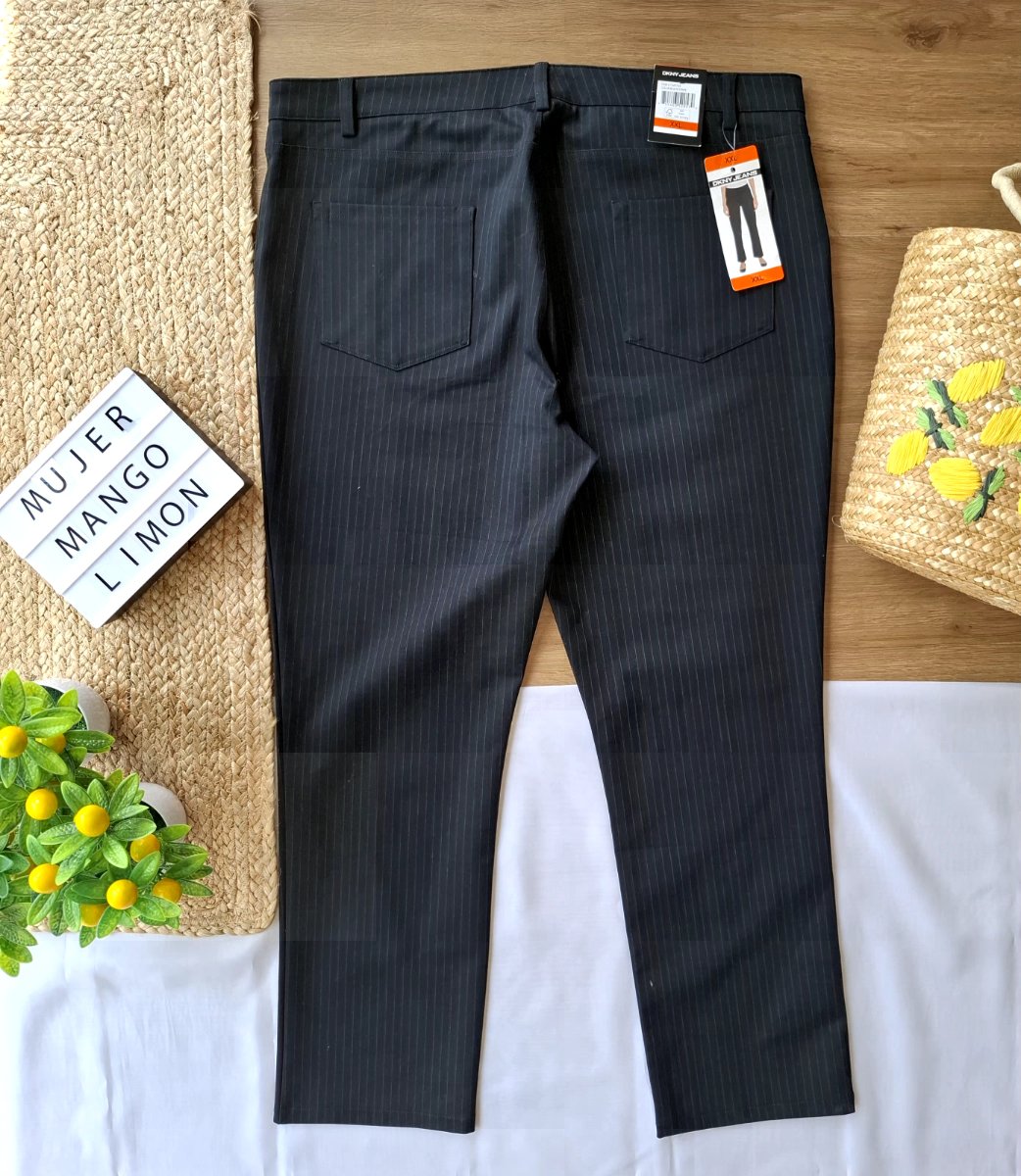 Pantalón DKNY JEANS Pinstripe Black — miniatura 4