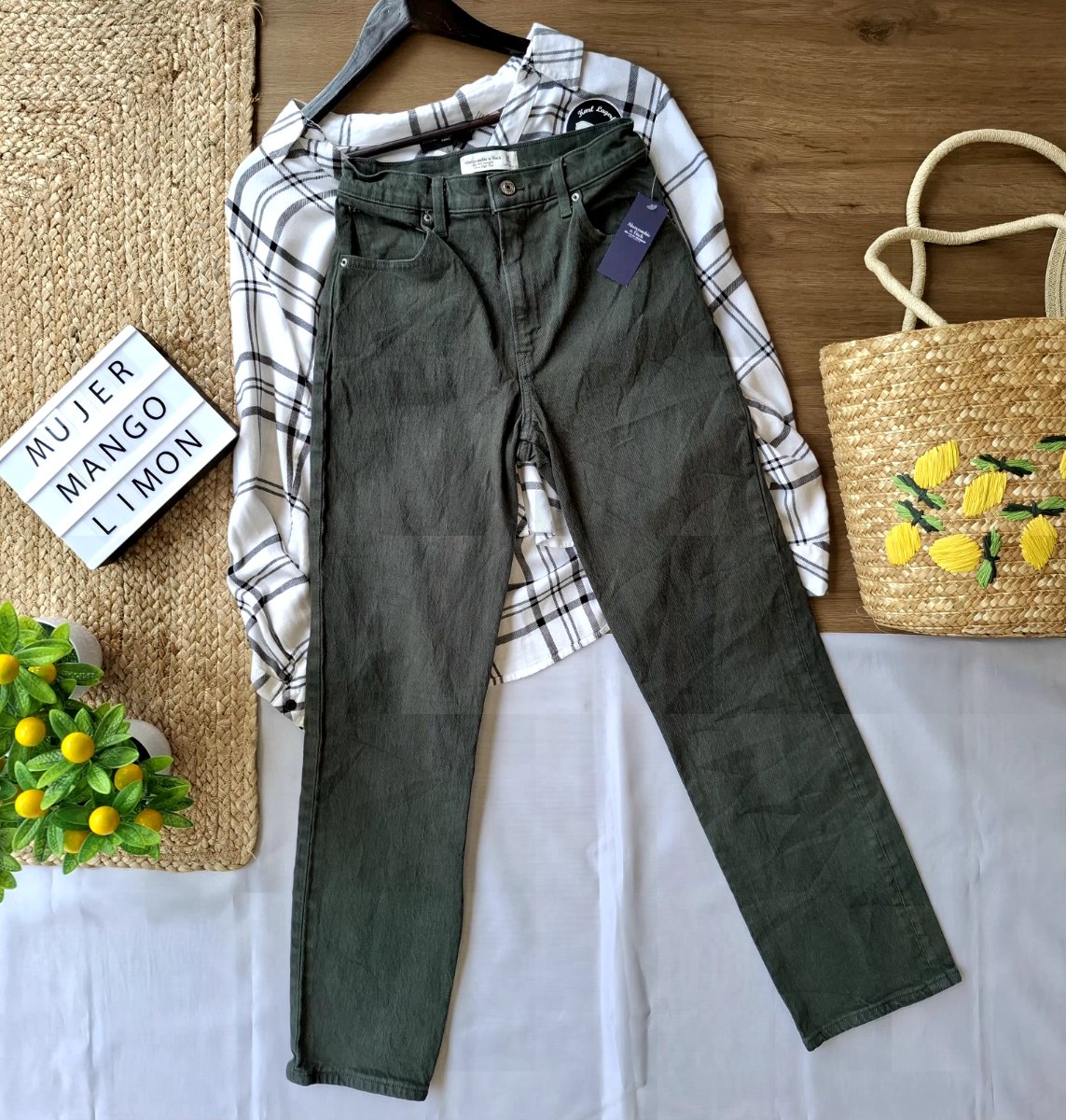 Jeans ABERCROMBIE & FITCH The Skinny Olive — miniatura 5