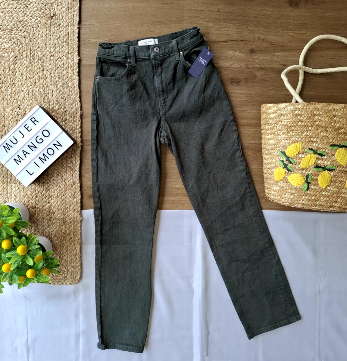 Jeans ABERCROMBIE & FITCH The Skinny Olive — miniatura 2