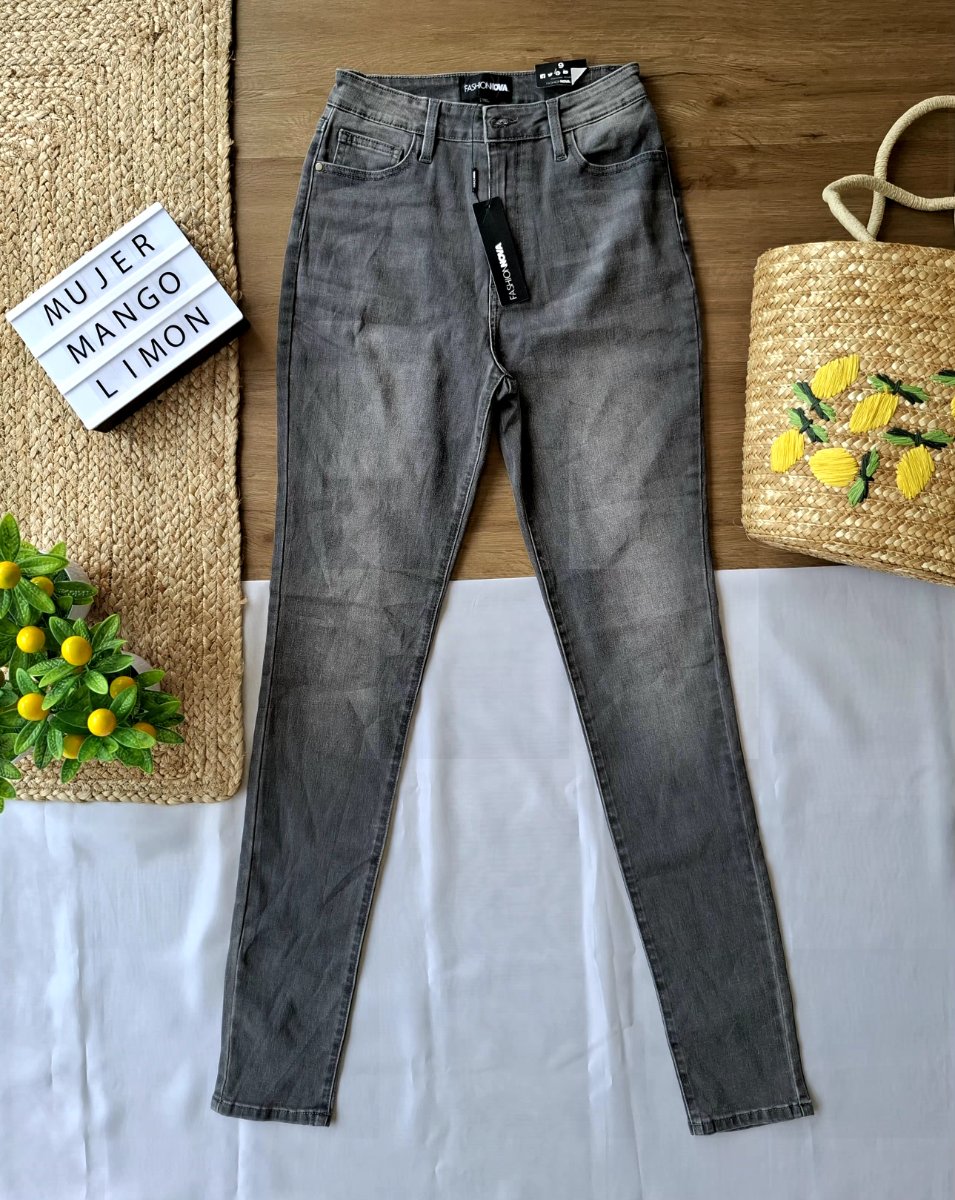 Jeans FASHION NOVA Grey Wash Skinny — miniatura 2