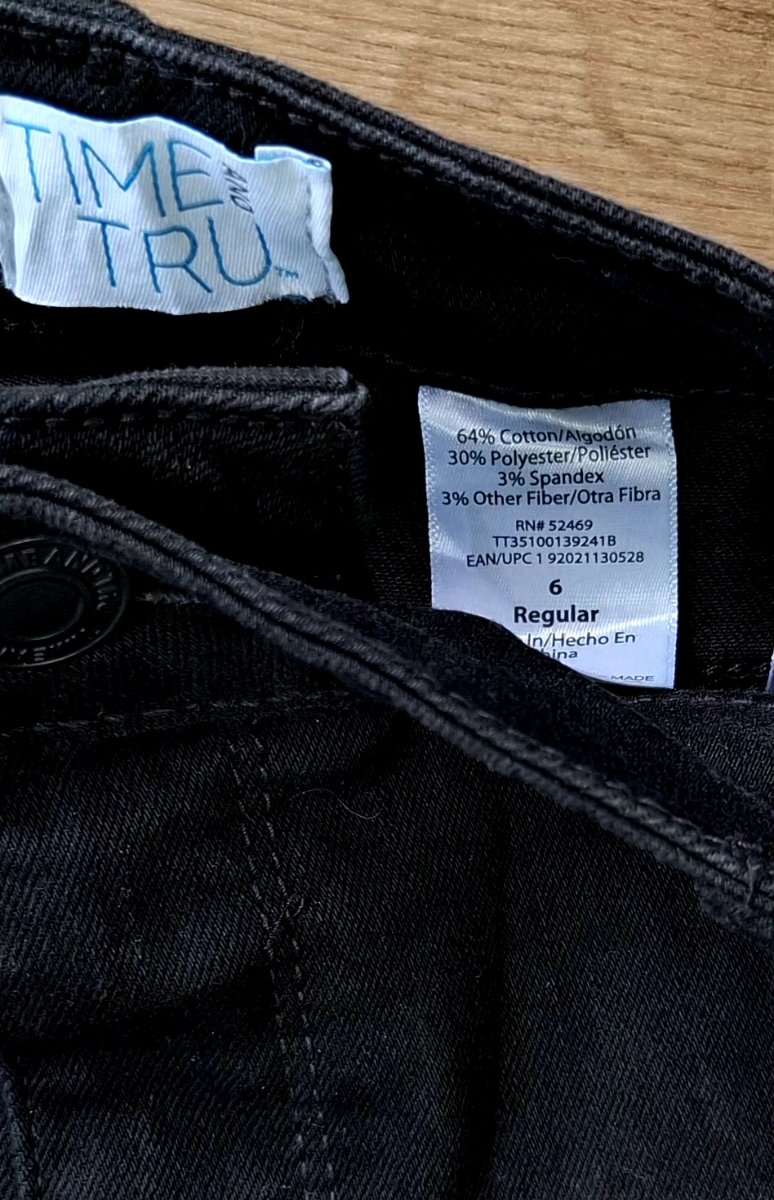 Jeans TIME AND TRU Black Essential — miniatura 4