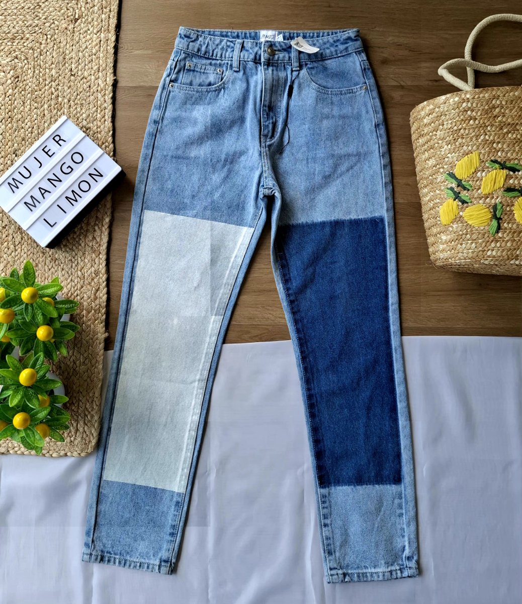 Jeans PRINCESS POLLY Patchwork Blue — miniatura 2