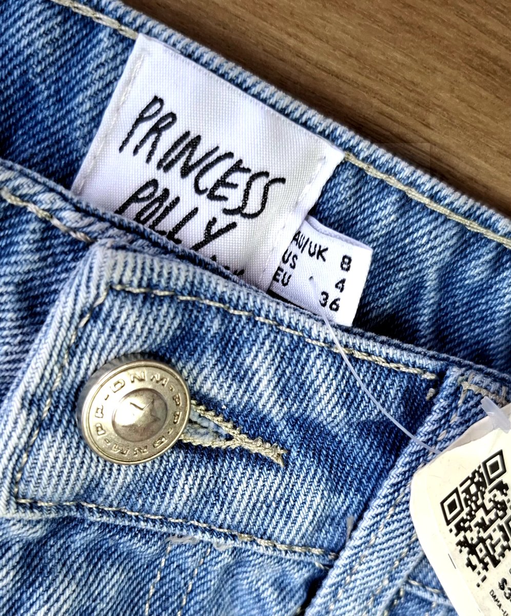 Jeans PRINCESS POLLY Patchwork Blue — miniatura 4