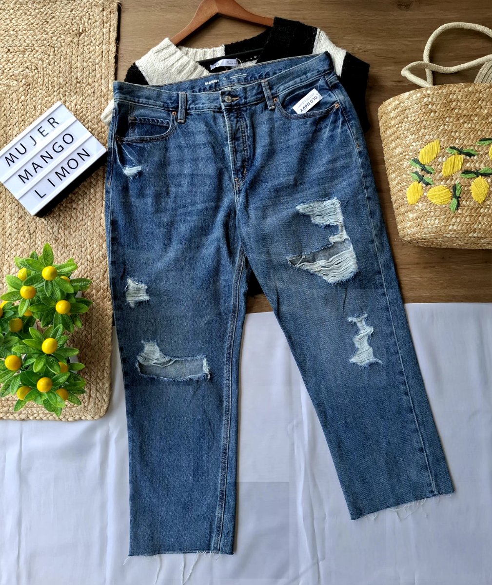 Jeans OLD NAVY Slouchy Distressed — miniatura 5