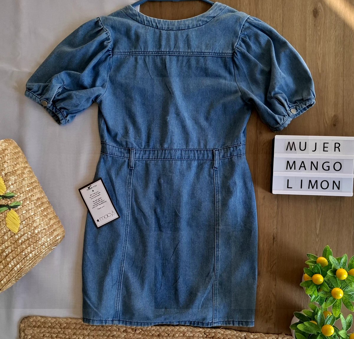 Vestido MI AMI Denim Capri — miniatura 3