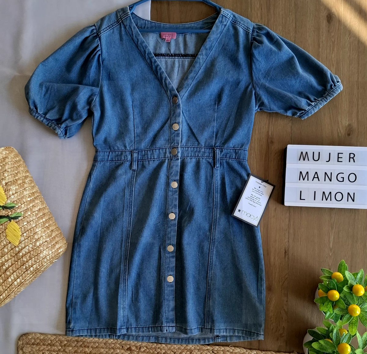 Vestido MI AMI Denim Capri — miniatura 2