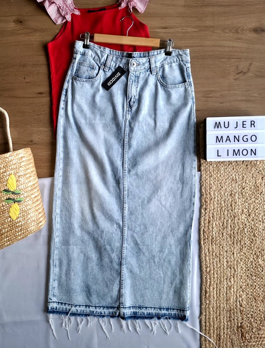 Falda Denim DIVIDED Blue Revival — miniatura 5