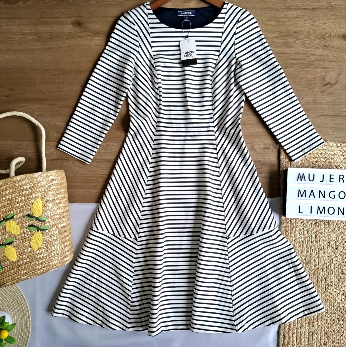 Vestido LANDS' END Marinière — miniatura 2