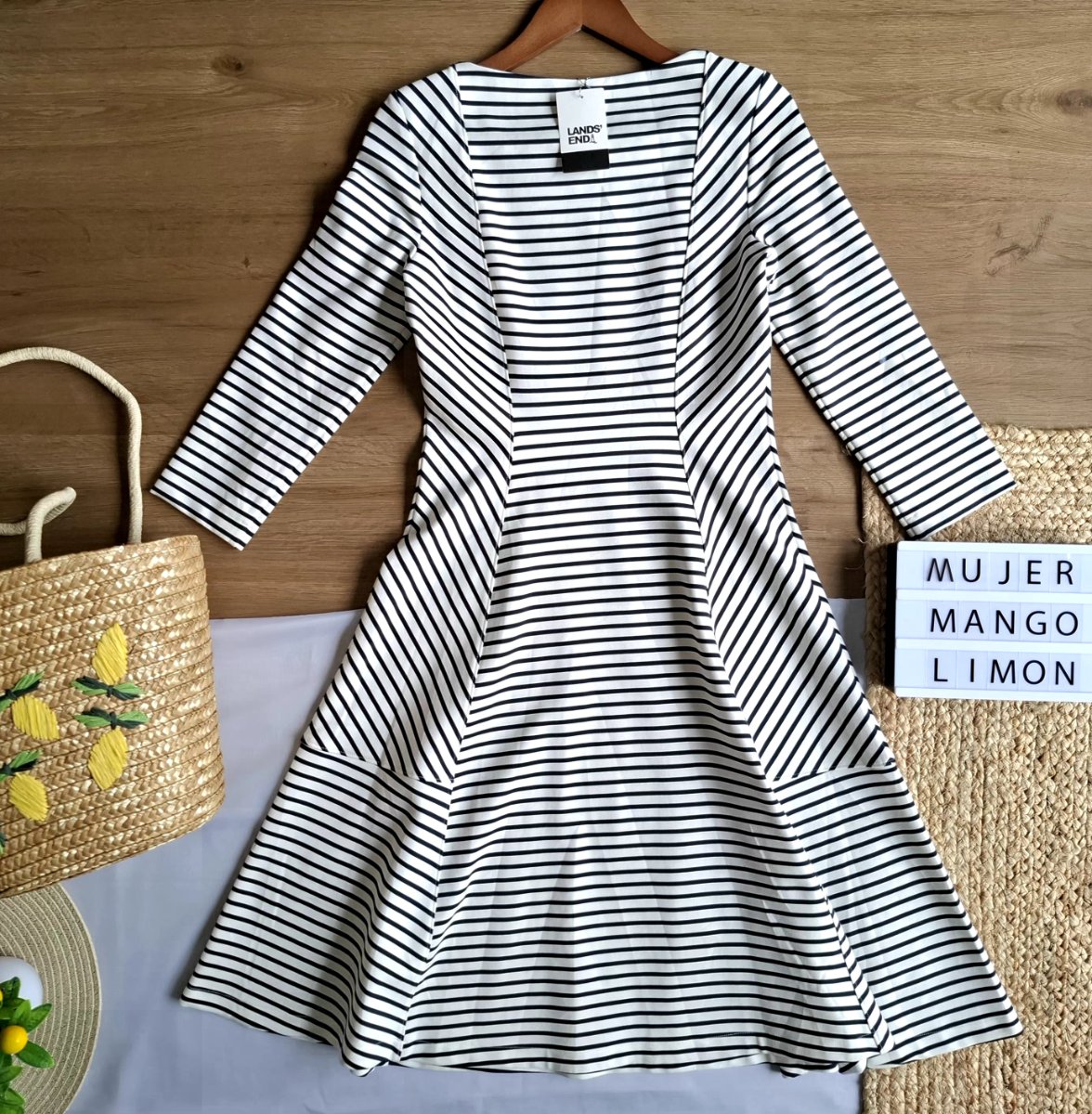 Vestido LANDS' END Marinière — miniatura 4