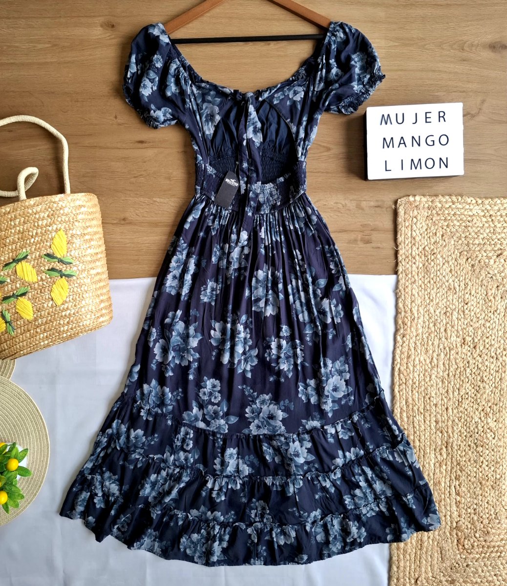 Vestido HOLLISTER Blue Garden — miniatura 3