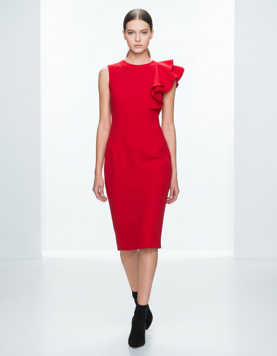 Vestido Calvin Klein rojo