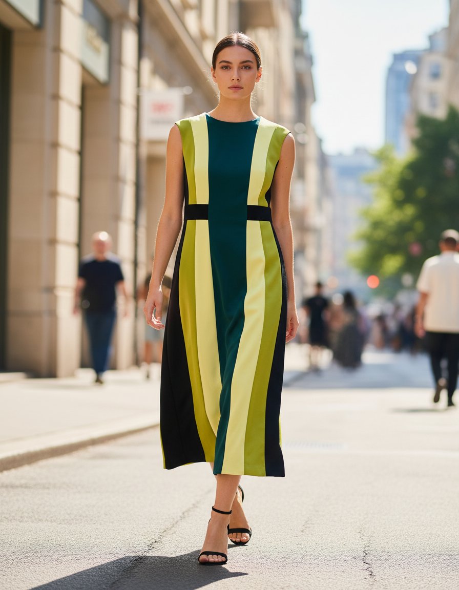 Vestido New York & Company verde