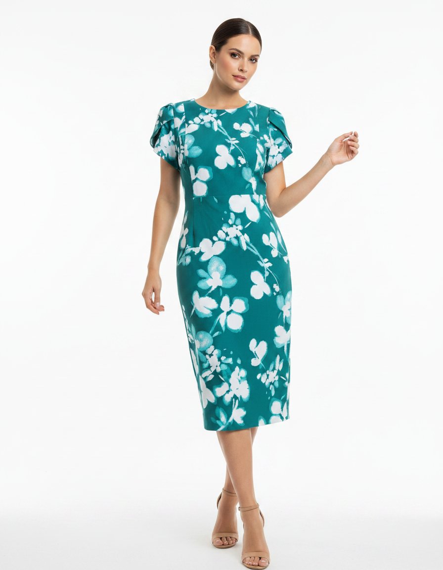 Vestido Calvin Klein verde agua