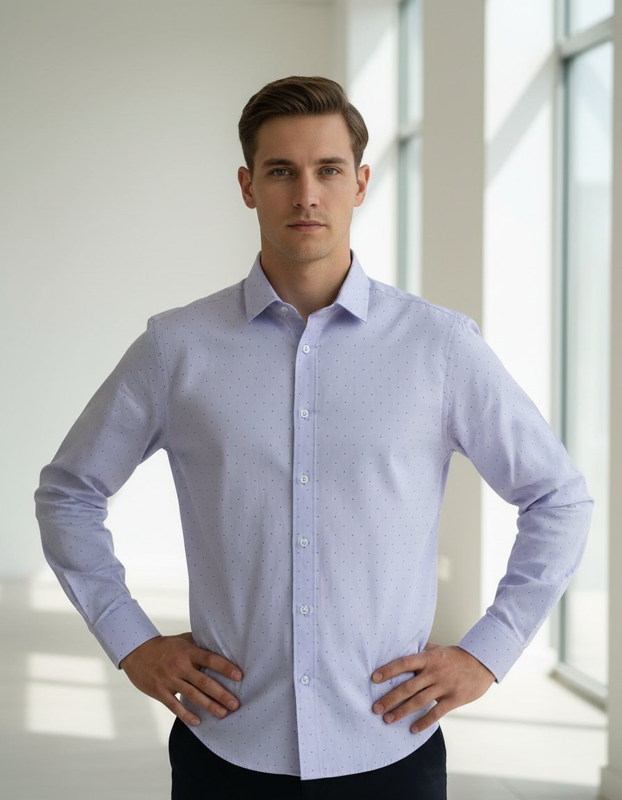 Camisa OLD NAVY Azul Punteado — miniatura 5