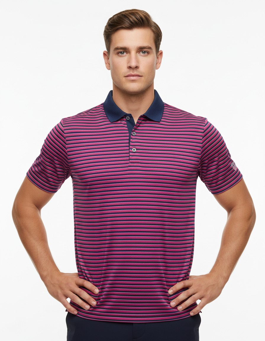 Polo Rayada Estilo Golf ADIDAS