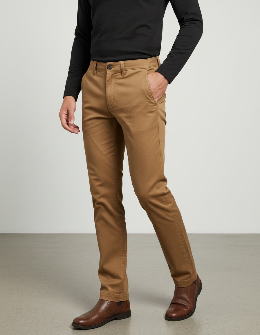 Pantalón AMERIAN EAGLE Flex Camel Premium