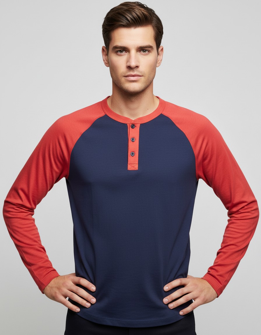 Playera GAP Estilo Baseball Manga Larga