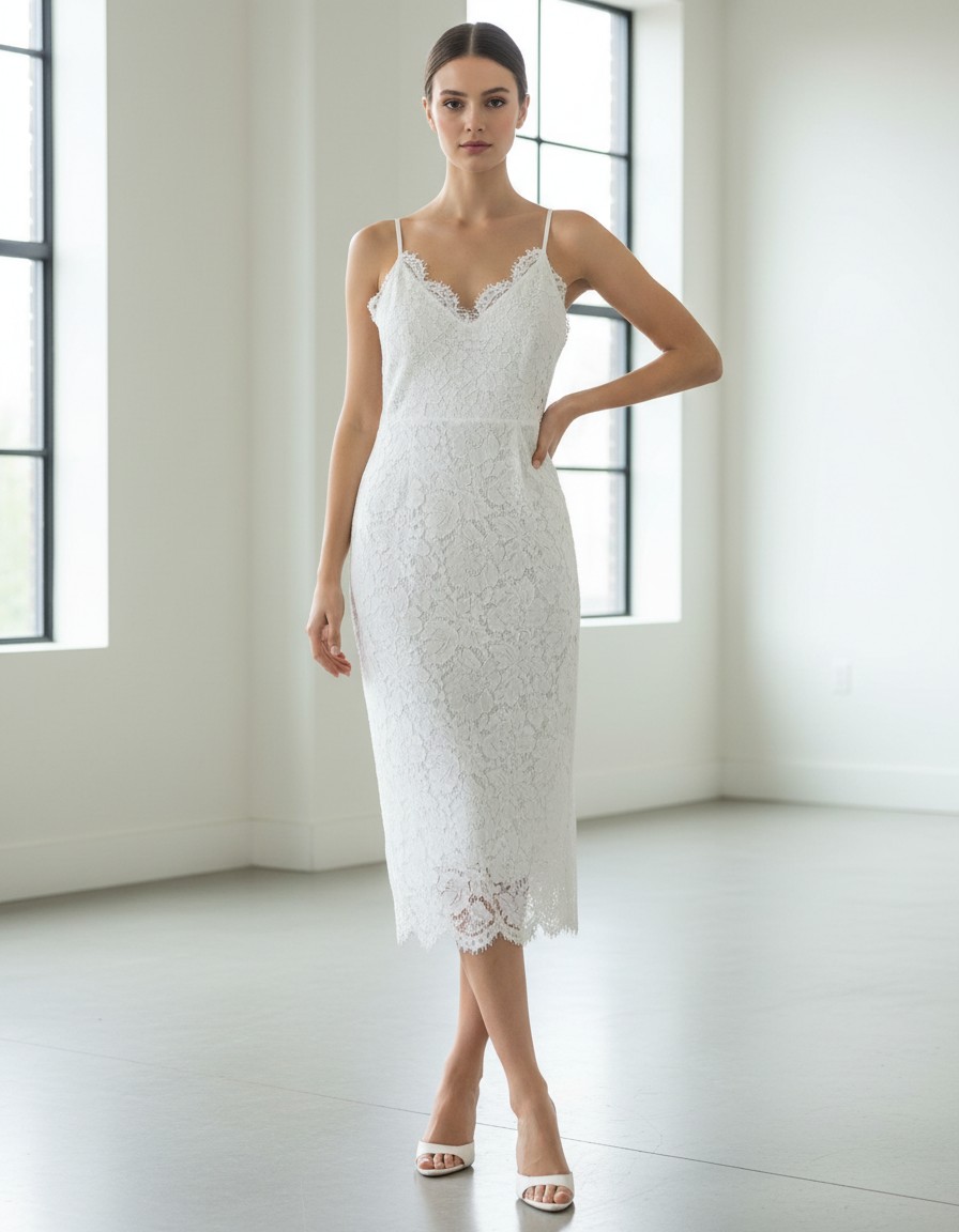 Vestido LULUS White Romance