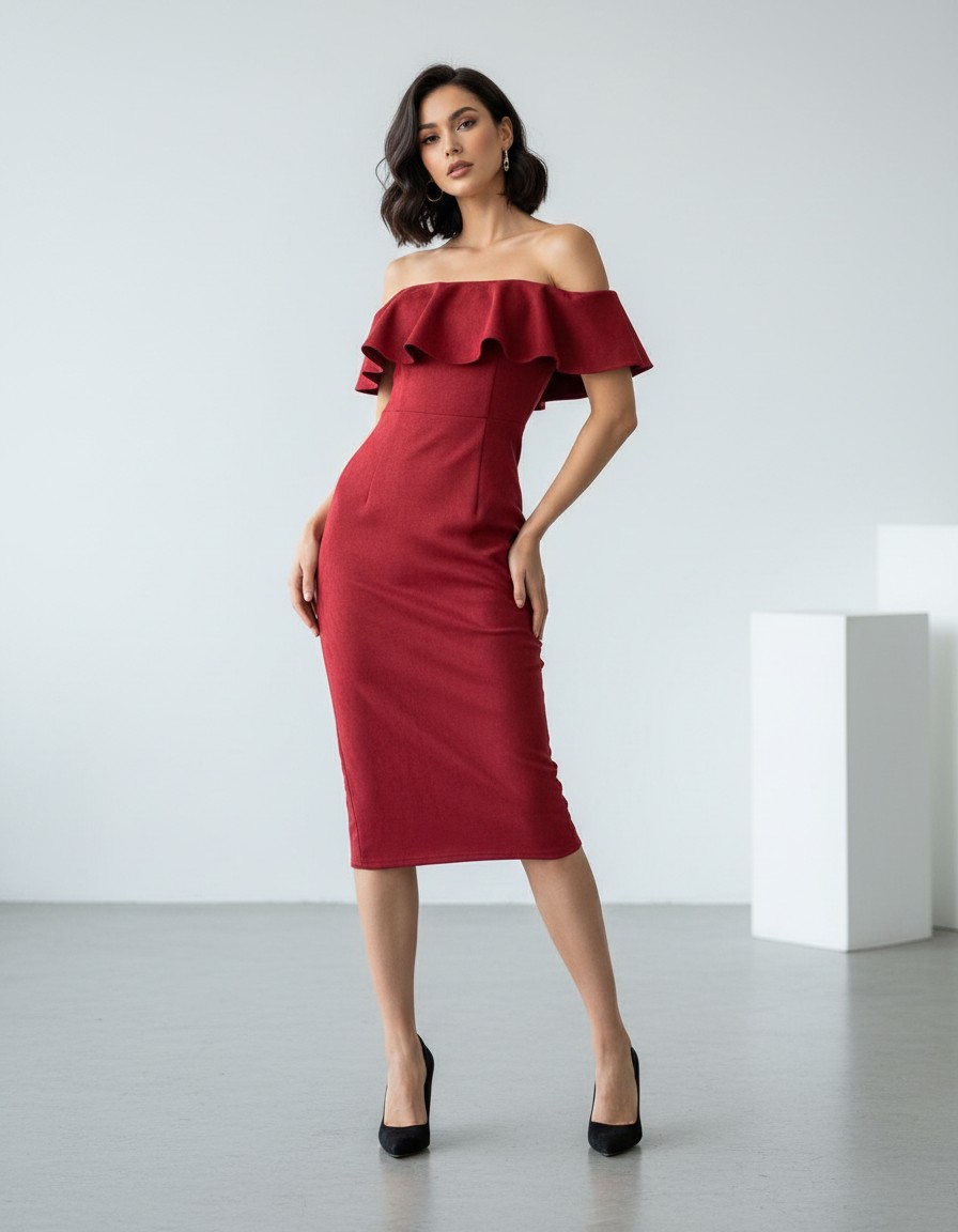Vestido FASHION NOVA Vino Pasión