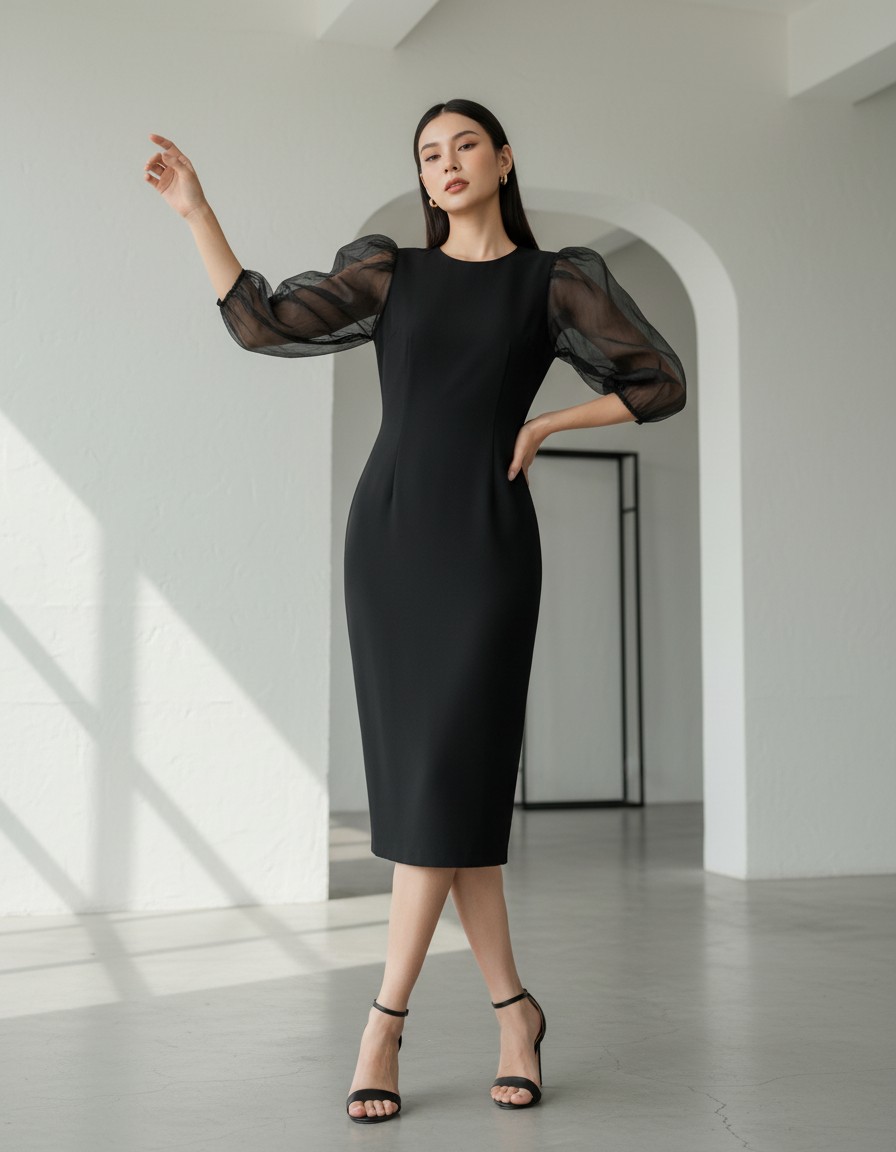 Vestido ZARA Black Elegance