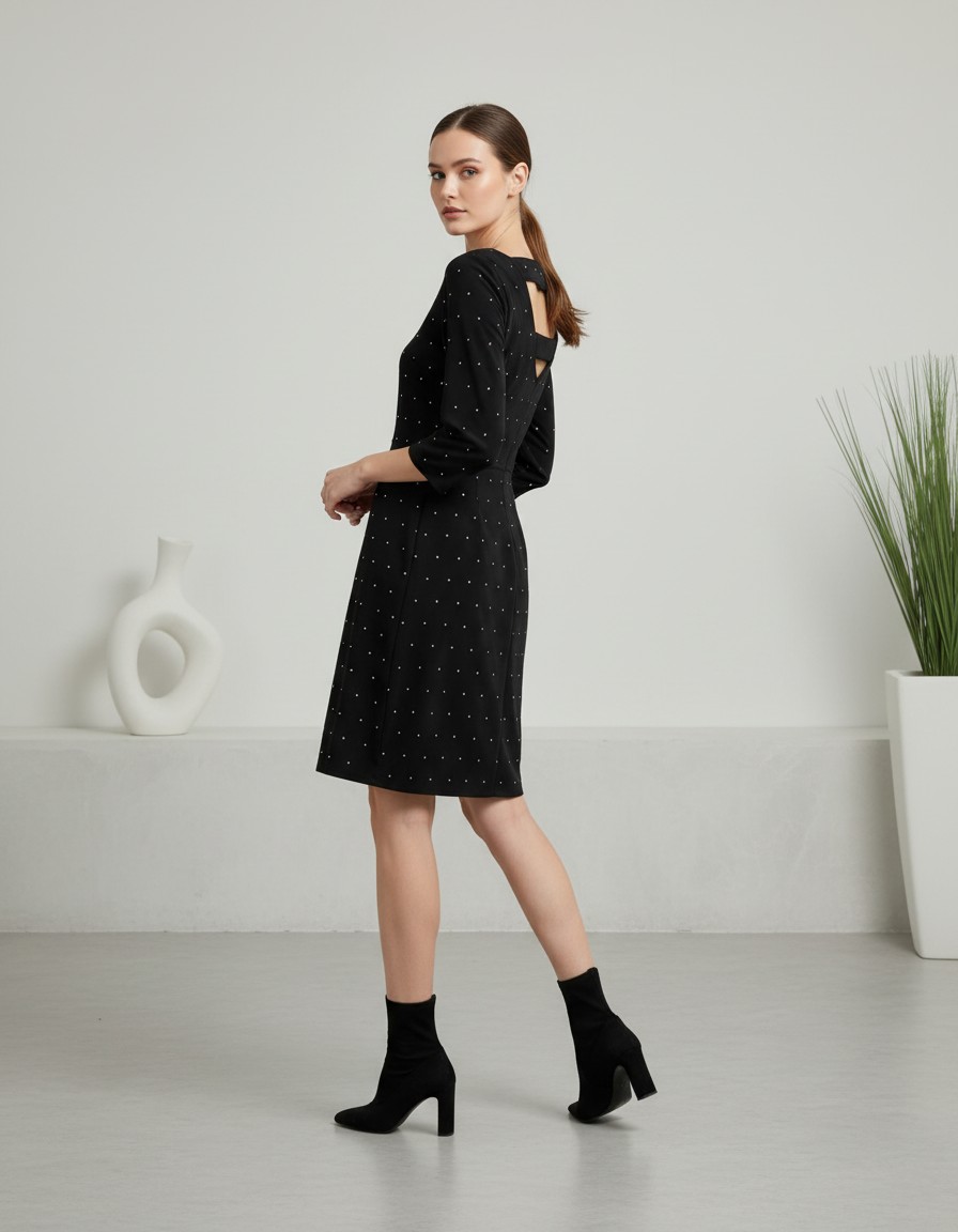Vestido EXPRESS Negro Destellos