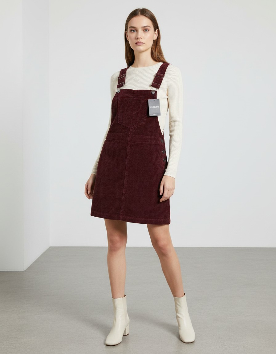 Vestido Overol FOREVER 21 de Pana