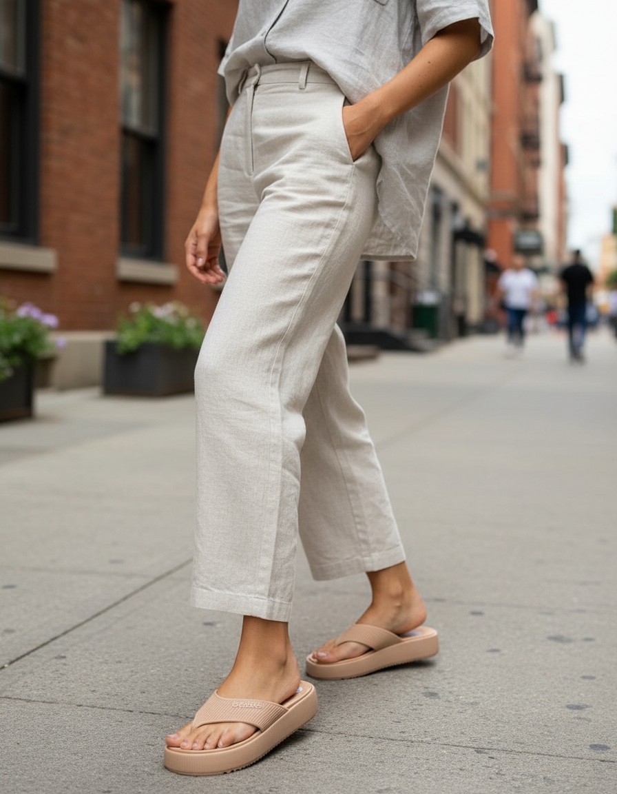 Sandalias Flip Flop BEBE Nude
