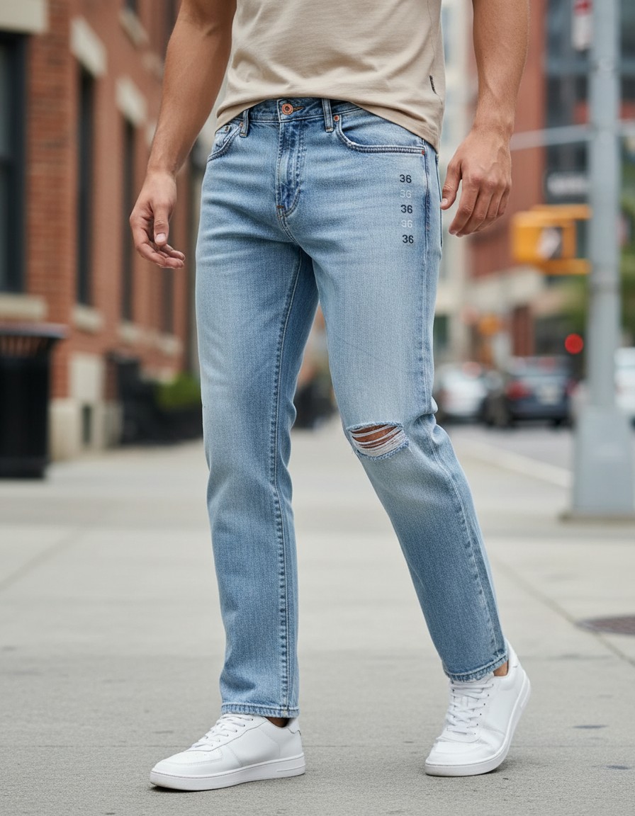 Jeans GAP Relaxed Straight Azul Claro