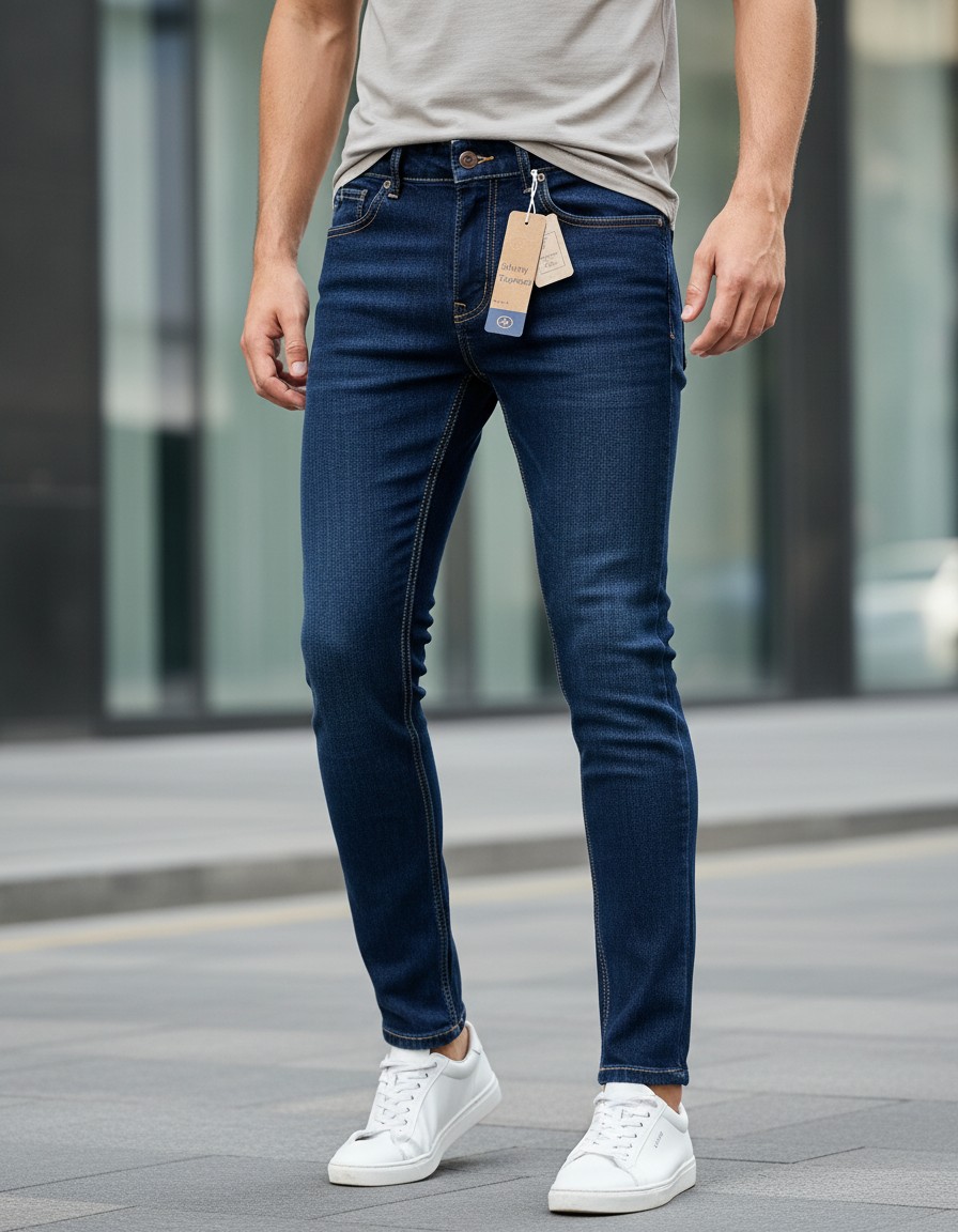 Jeans C&A Slow Wash Azul Oscuro