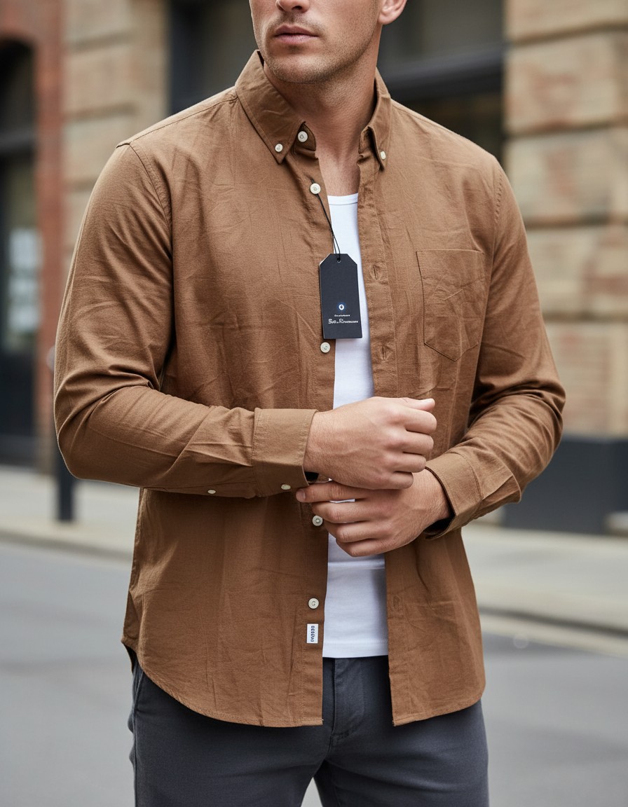 Camisa BEN SHERMAN Café