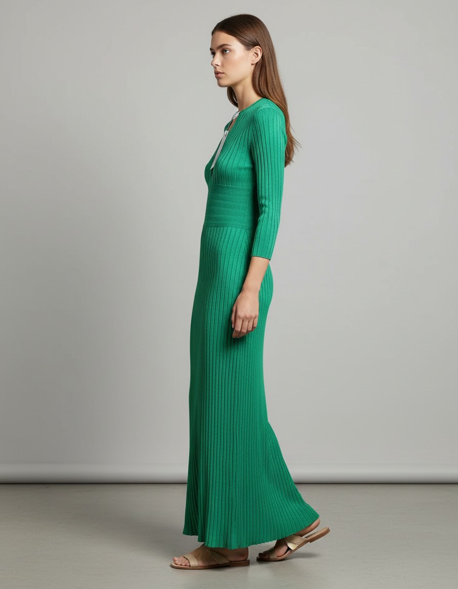Vestido ZARA Esmeralda Ribbed Muse